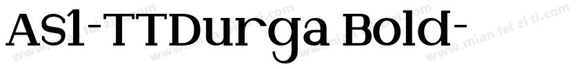 AS1-TTDurga Bold字体转换